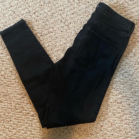 Hollister Black High Rise High Waisted High Waist Leggings Skinny Jeans Sz 7R/28 - Picture 3 of 14
